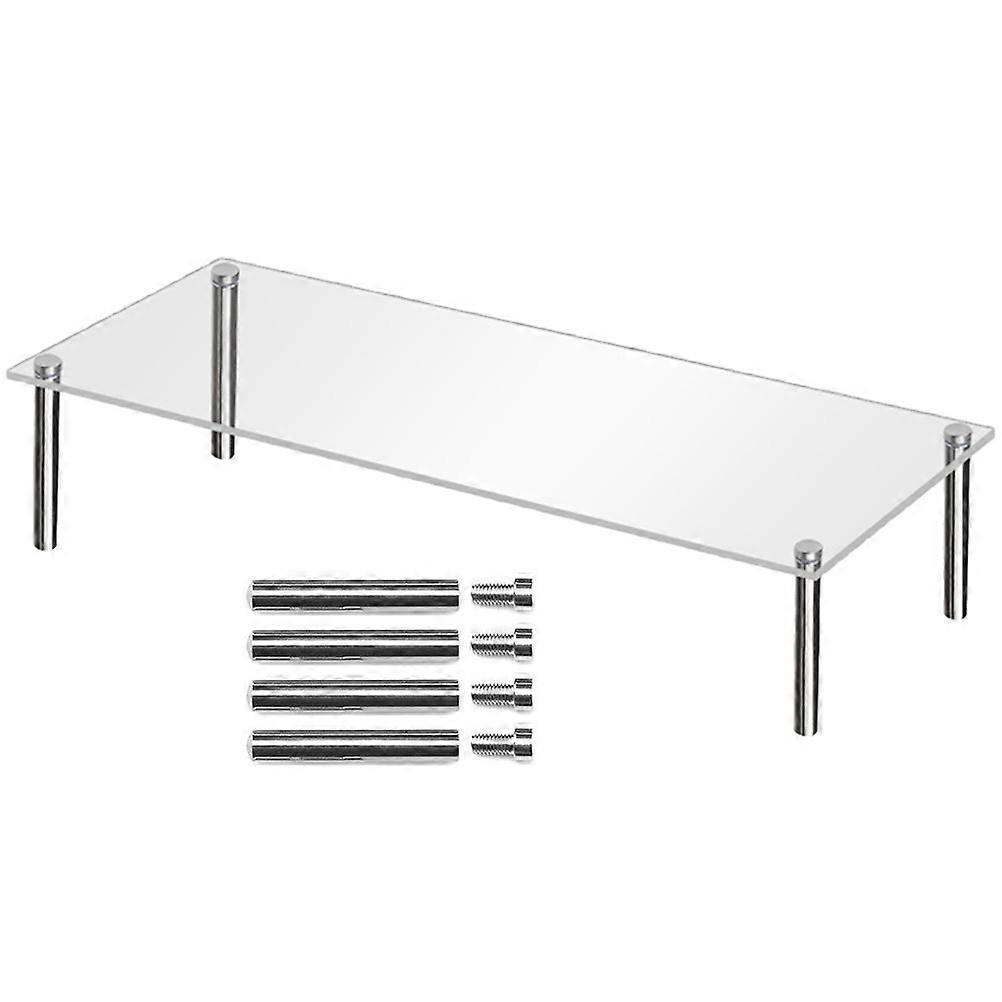 Simple Bright Design Cake Stand Storage Transparent Cake Tray 1 Set for Birthdays