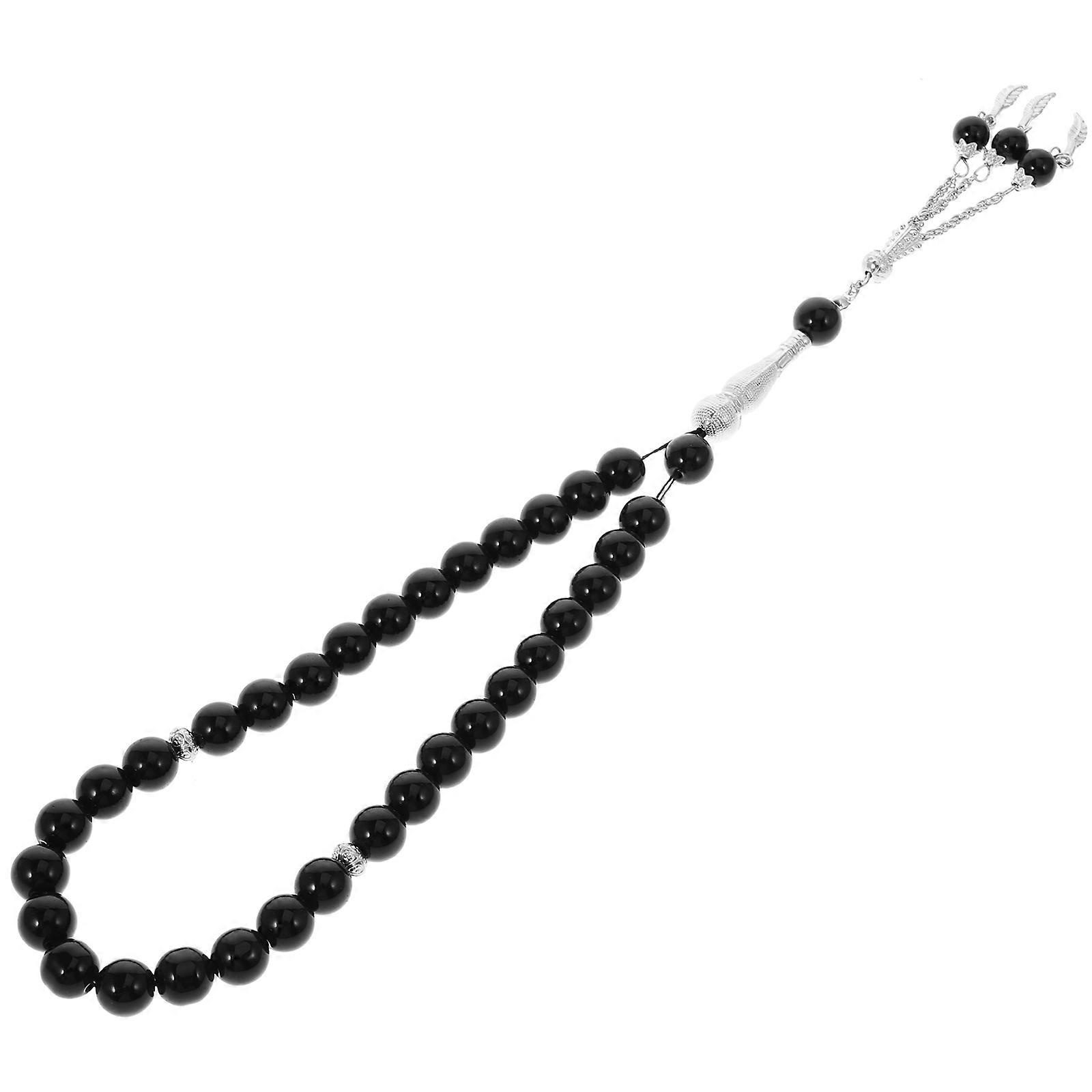 Rosary Beads Bracelet For Religious Use With Chic Style In 4Pcs Including Long String And Tassel