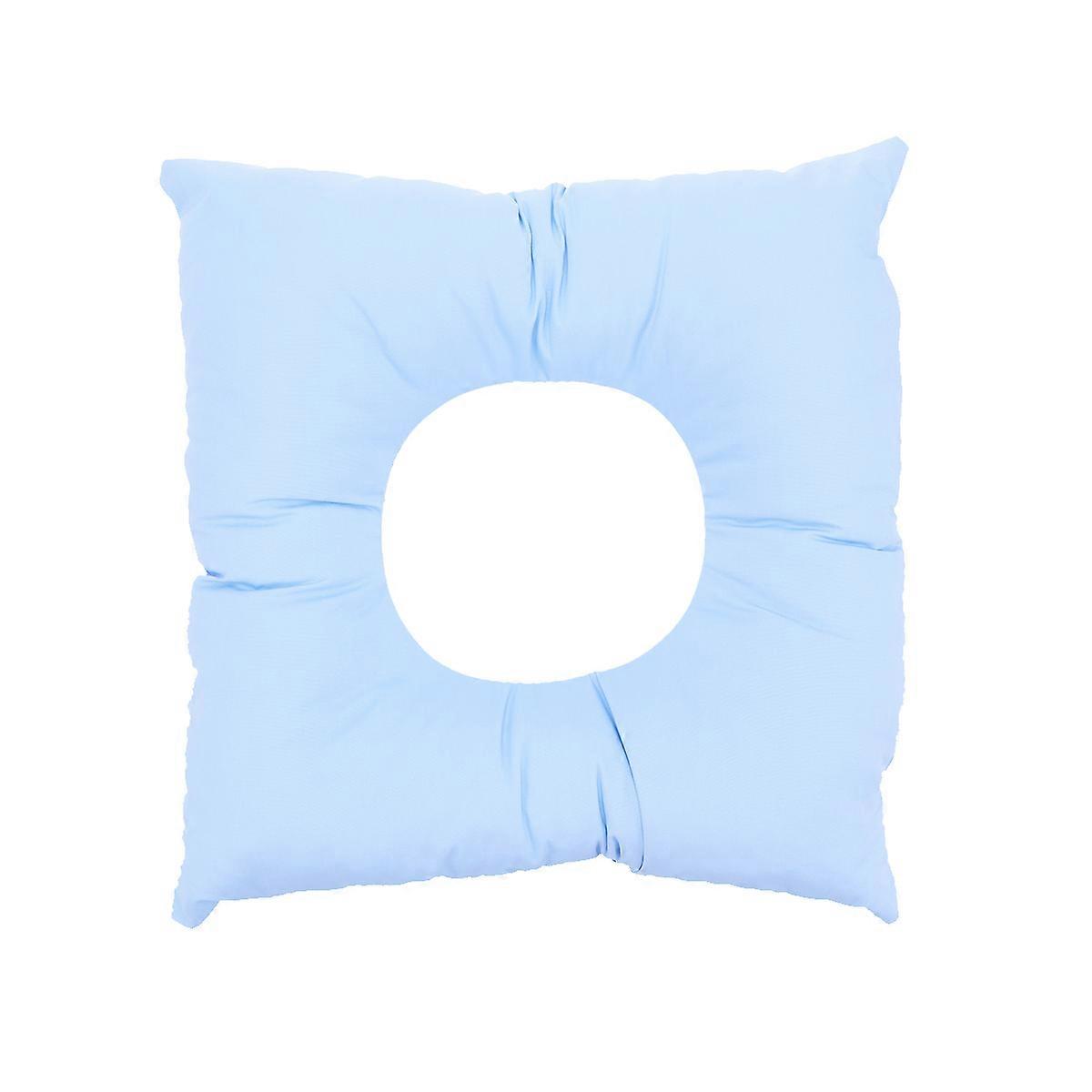 Blue Cotton Face Cushion for Spa Use 3Pcs Square Massage Pillow