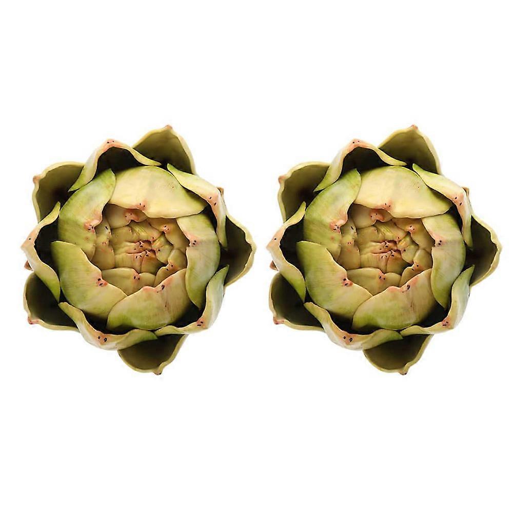 Fake Vegetable Sets Plastic Artichoke Ornaments for Kitchen Decor 10Pcs