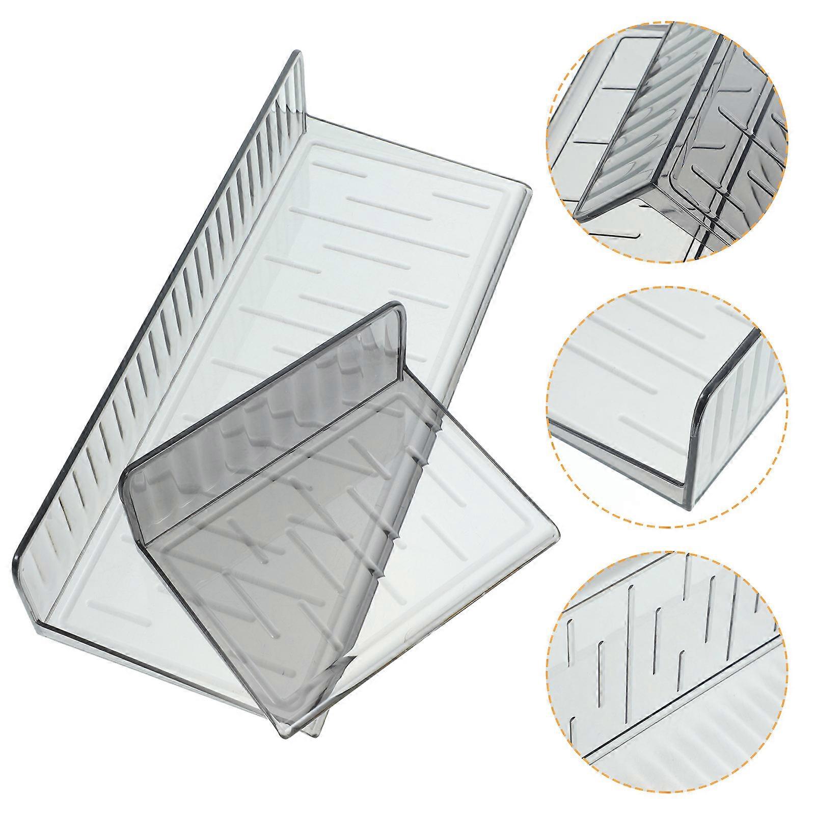 Wall Shelf Bathroom Floating Shelves for Storage 2Sets Grey
