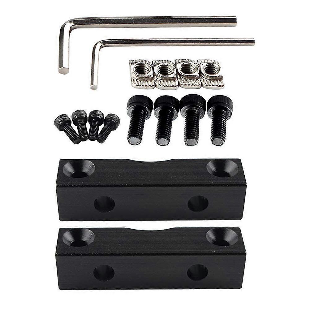 Motor Mounting Bracket DIY Enthusiasts Electroplating Process Sturdy Aluminum Alloy 4X1CM 1Set