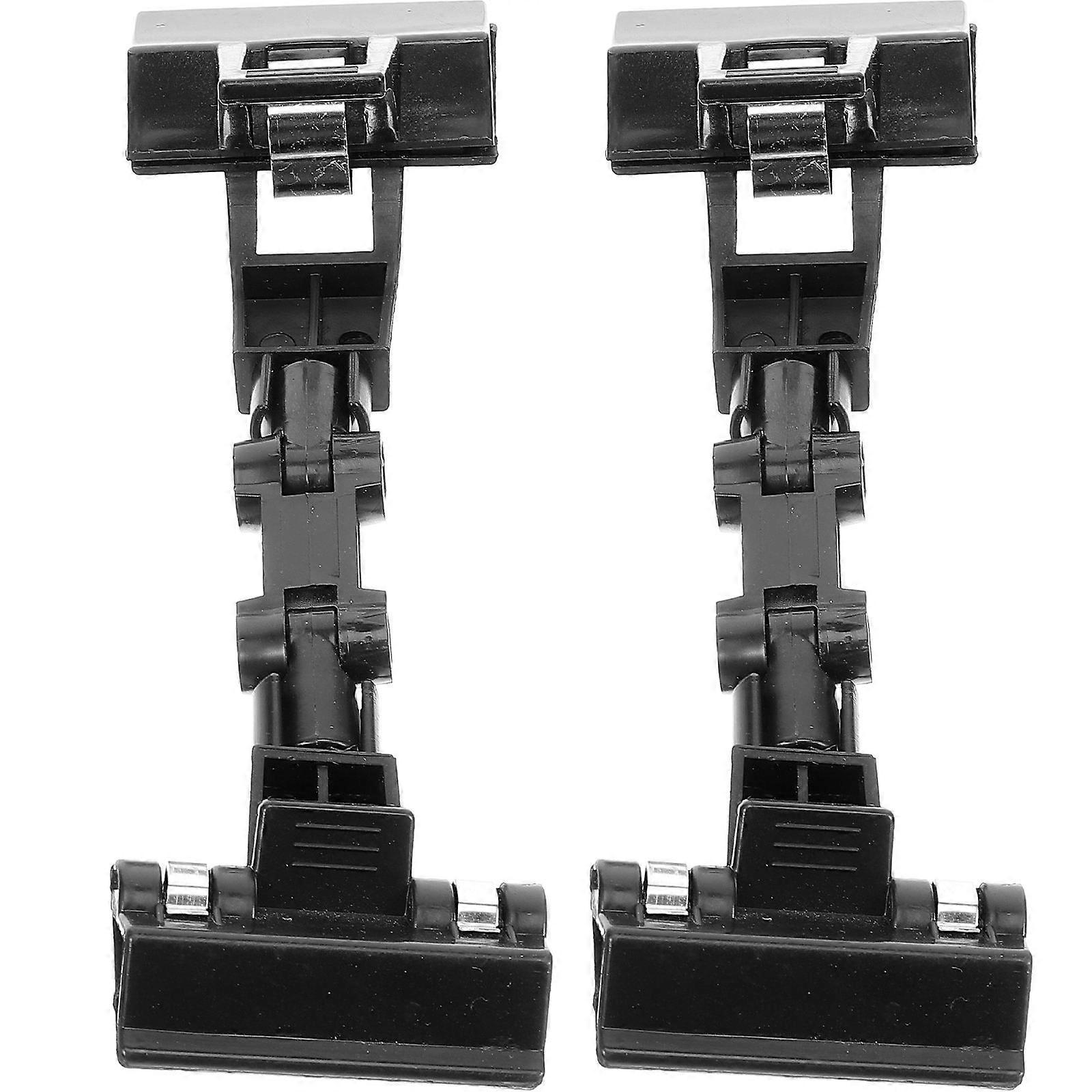 Merchandise Sign Holder Rotatable Clip for Displaying Use 4Pcs Black
