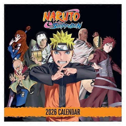 Naruto: Shippuden 2026 Square Wall Calendar