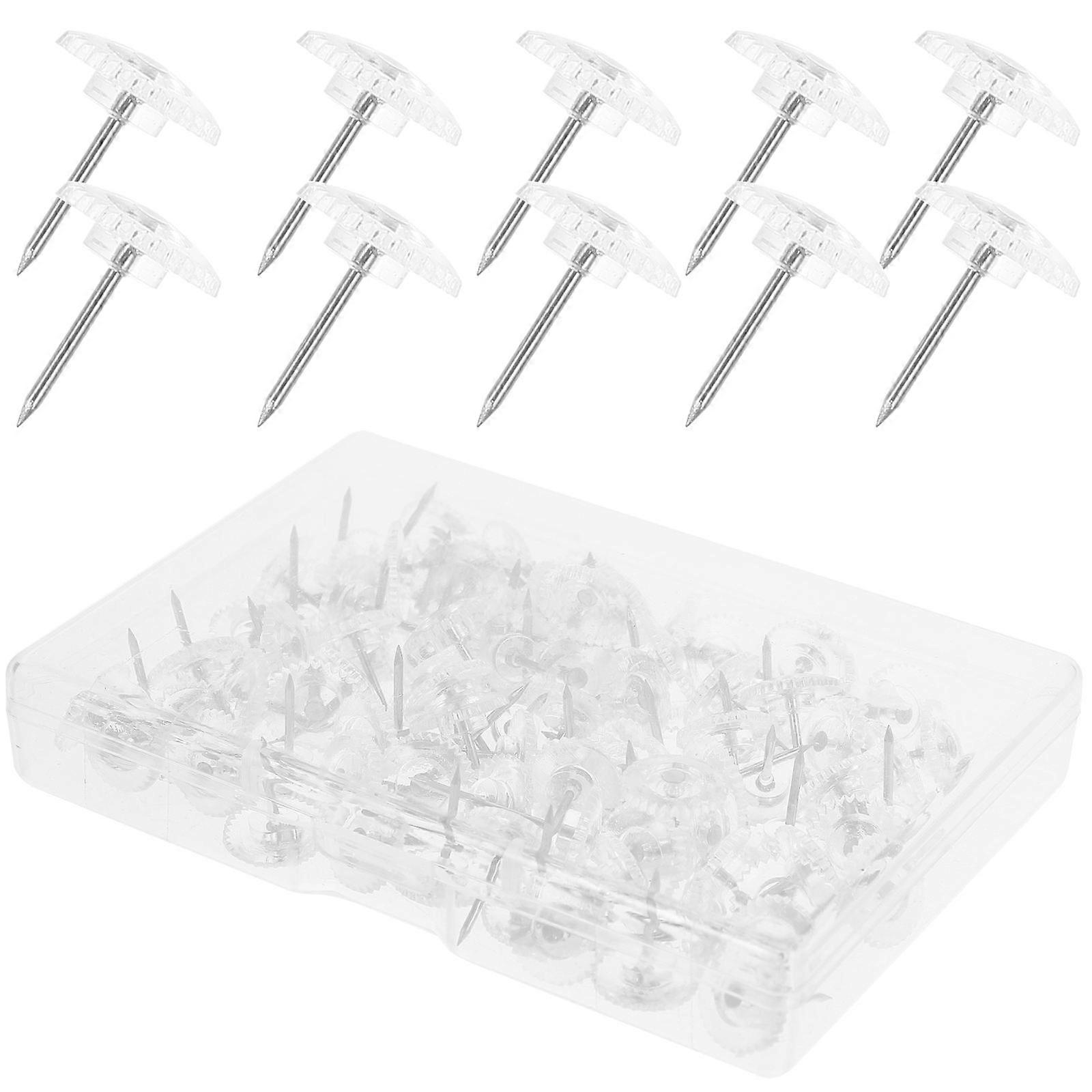 Thumb Tacks Push Pins for Decoration 8 Boxes Transparent Office Cork Board