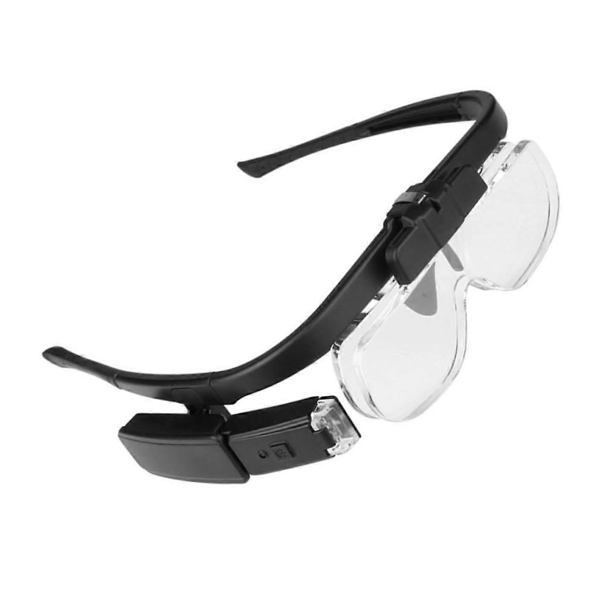 Headmounted Led Magnifier For Seniors Low Vision Reading Glass Magnifier Partially Sighted Aids