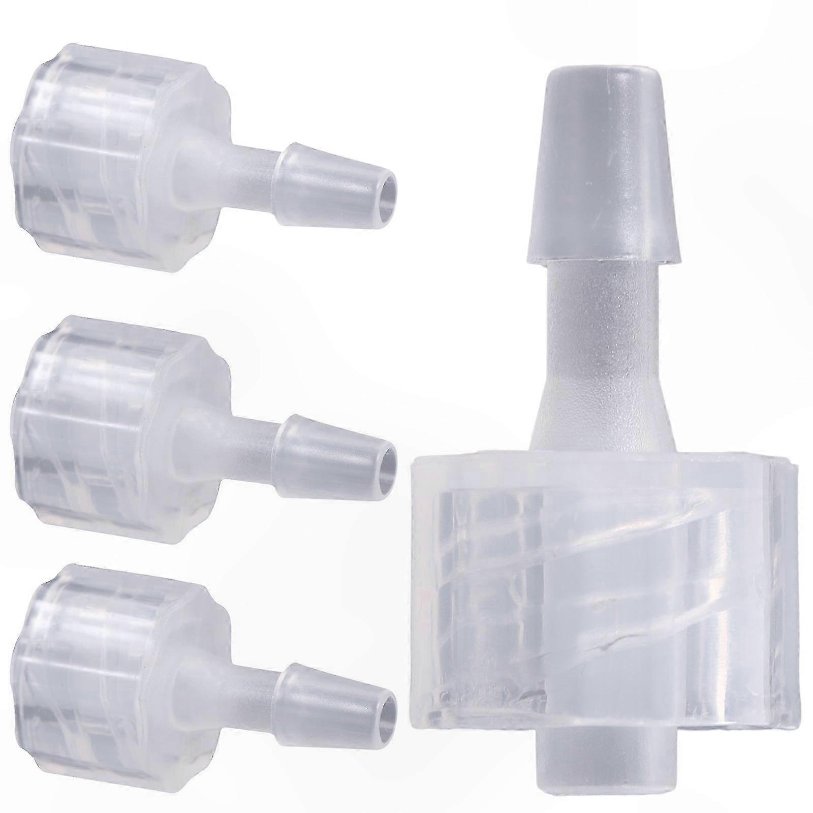 8pcs Luer Lock Connector Adapter PP Plastic Hose Coupling Internal Thread for Luer Lock Needle Tubes