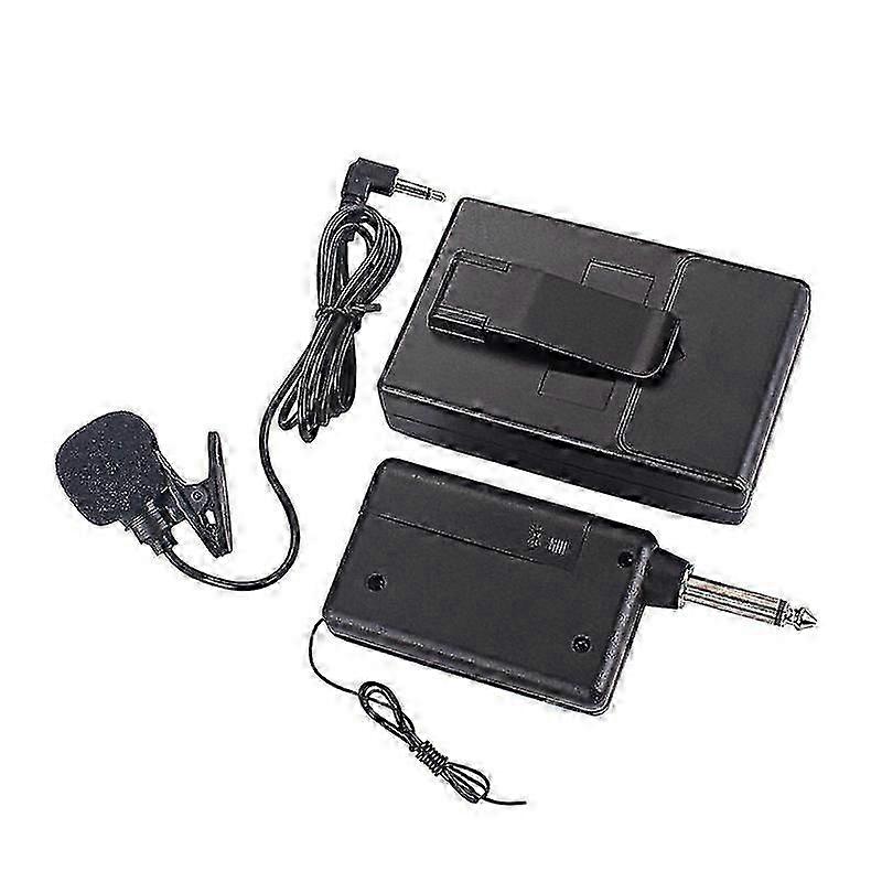 Wireless Receiver Lapel Collar Clip Mini Mic System Microphone