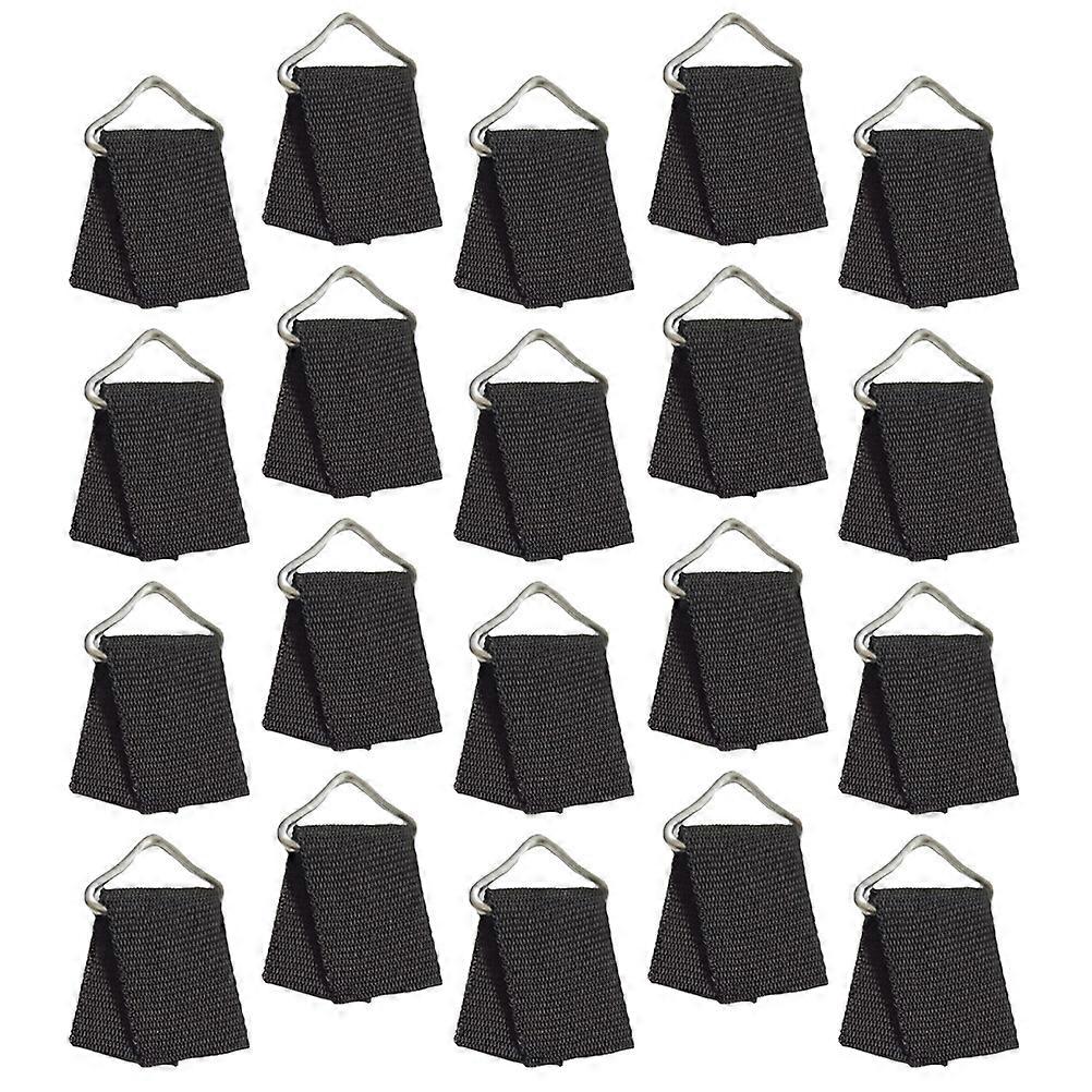 Black Iron Triangle Ring Buckles for Trampoline 30Sets Replacement Parts