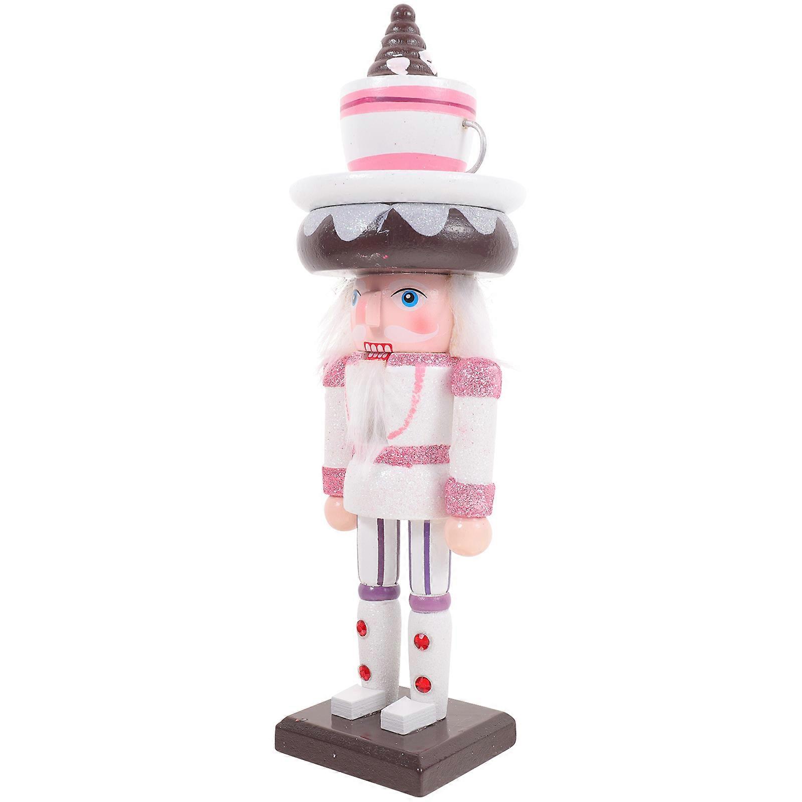 Desktop Wooden Nutcracker Decor Nutcracker Soldier for Decoration