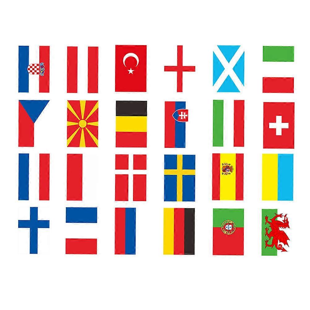 World National Flag String Banner for Decoration 24Pcs Event Decoration
