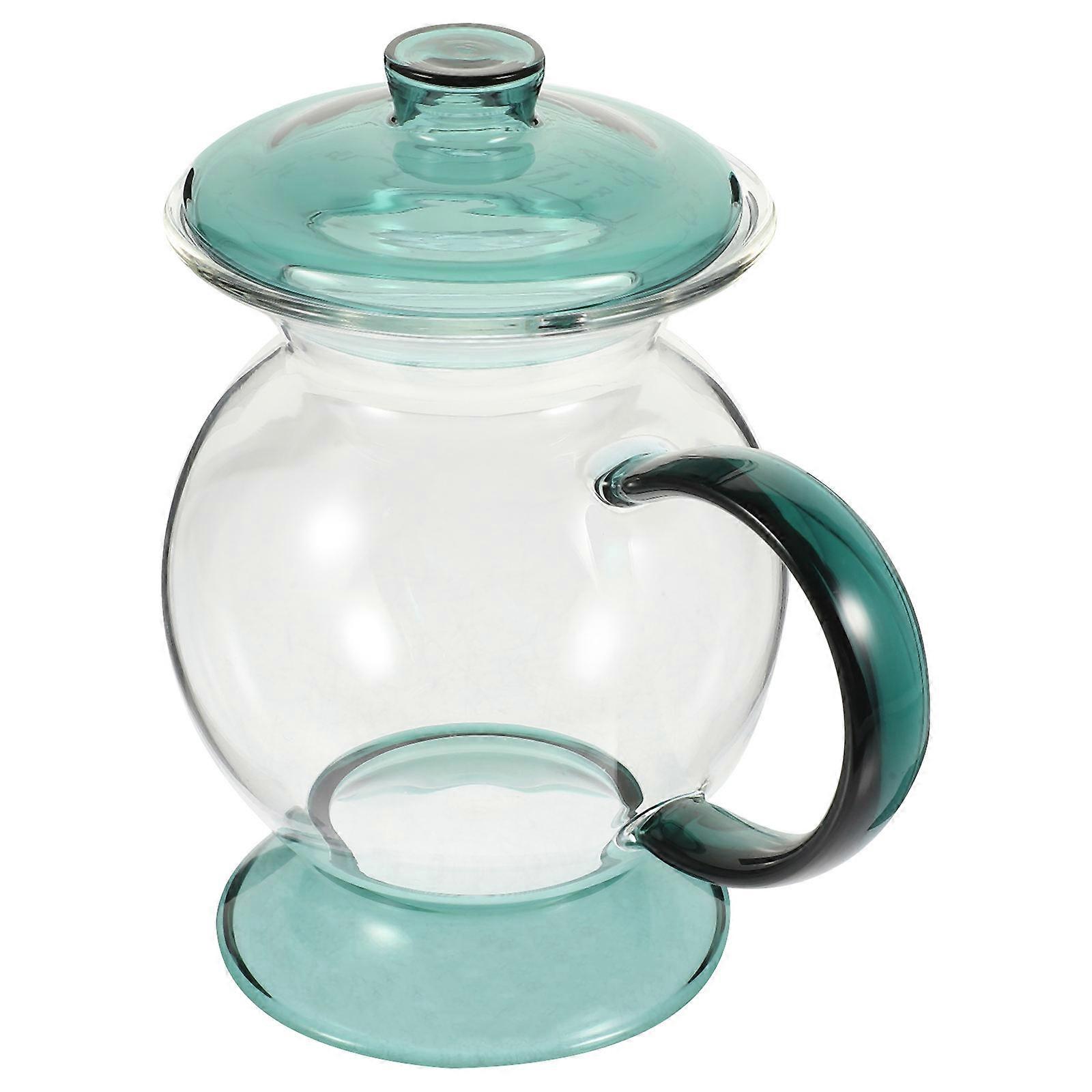 Vintage Drinking Glass Cup With Lid For Home Use Featuring Old Fashioned Urinal Shape And Green Color In 1Pack