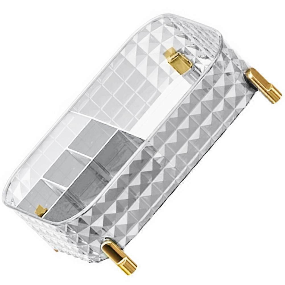 Vanity Organizer Makeup Organizer for Cosmetics 2Pcs Transparent Storage