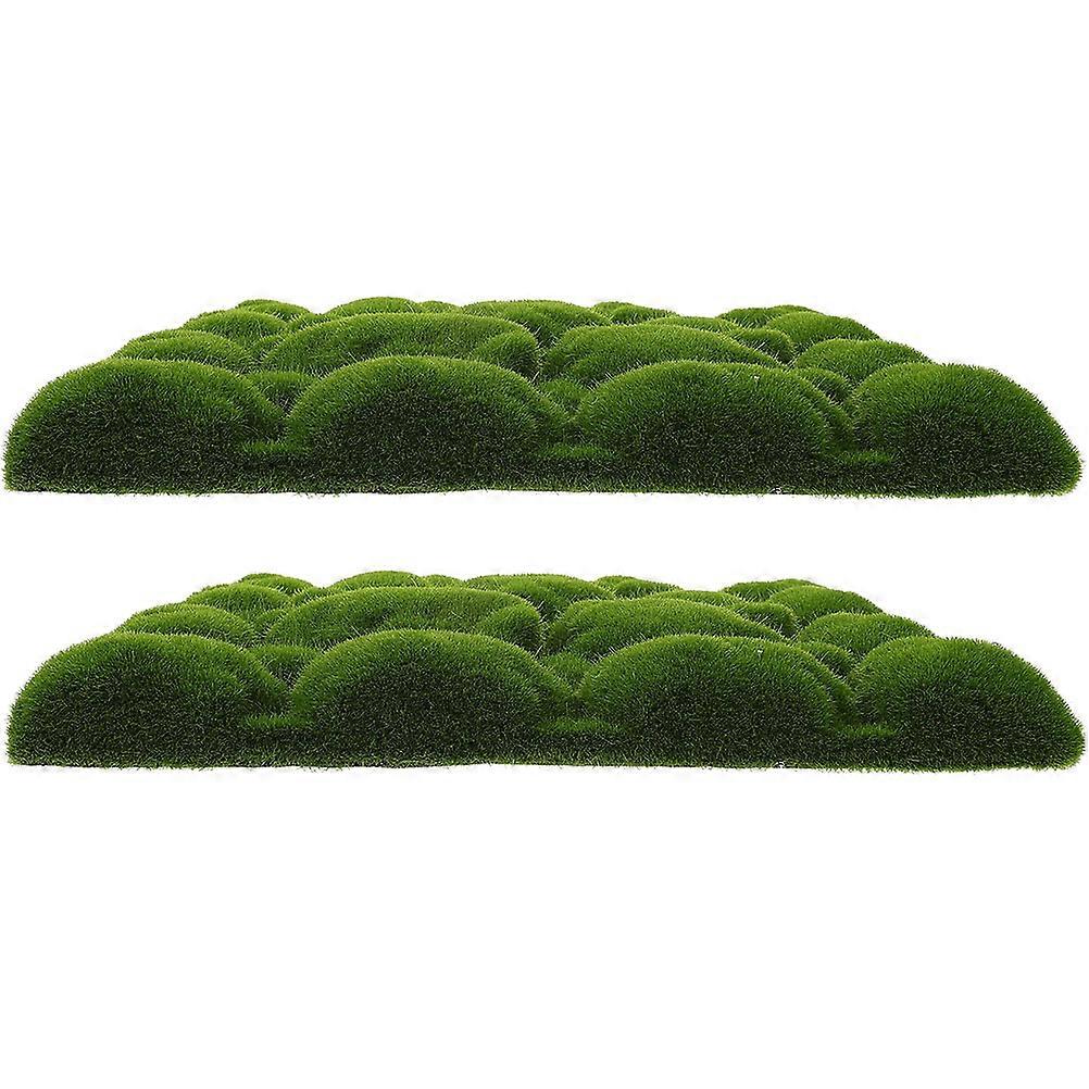 Fake Moss Turf Simulation Foam Board for Wall Decor 6Pcs Green
