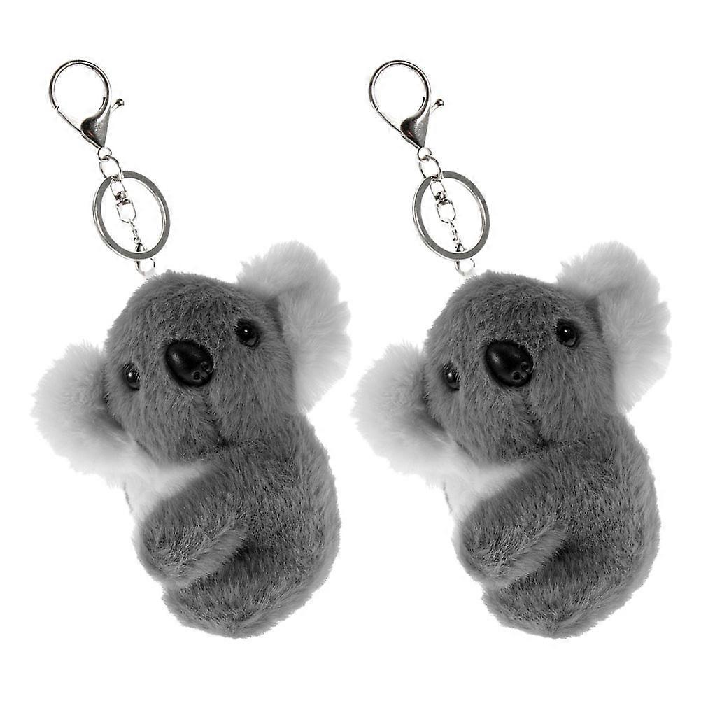 Plush Keychain Bag Ornament for Decoration 4Pcs Set