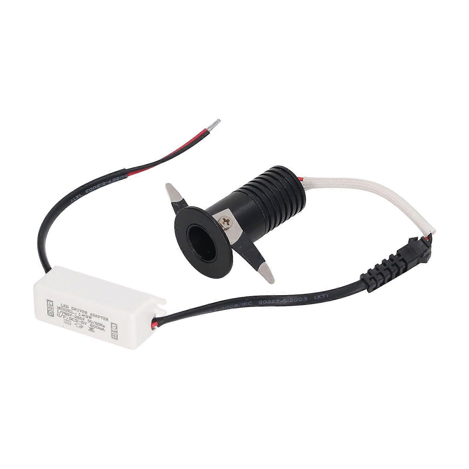3W LED 매입형 스포트라이트 미니 캐비닛 조명 다운 라이트 LED 드라이버 주방 캐비닛 천장 AC85265V 백색광 6000K