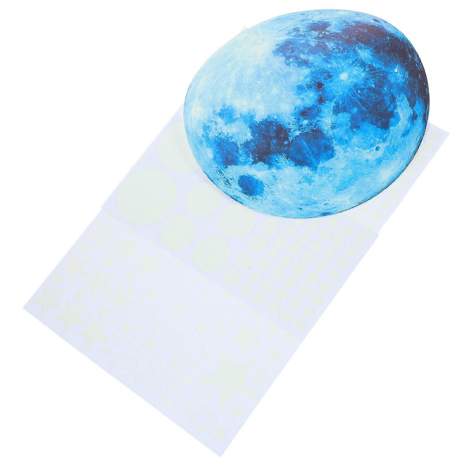 Luminous PVC Glow In The Dark Sticker Set For Home Decor Ceiling And Wall Applications 19.5X19.5Cm 2 Sets
