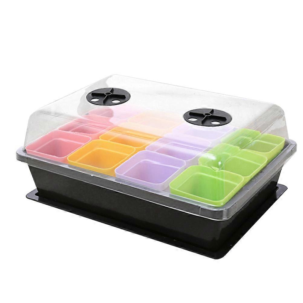 Sprouter Tray Rectangular Growing Tray 60Pcs for Gardening Assorted Colors