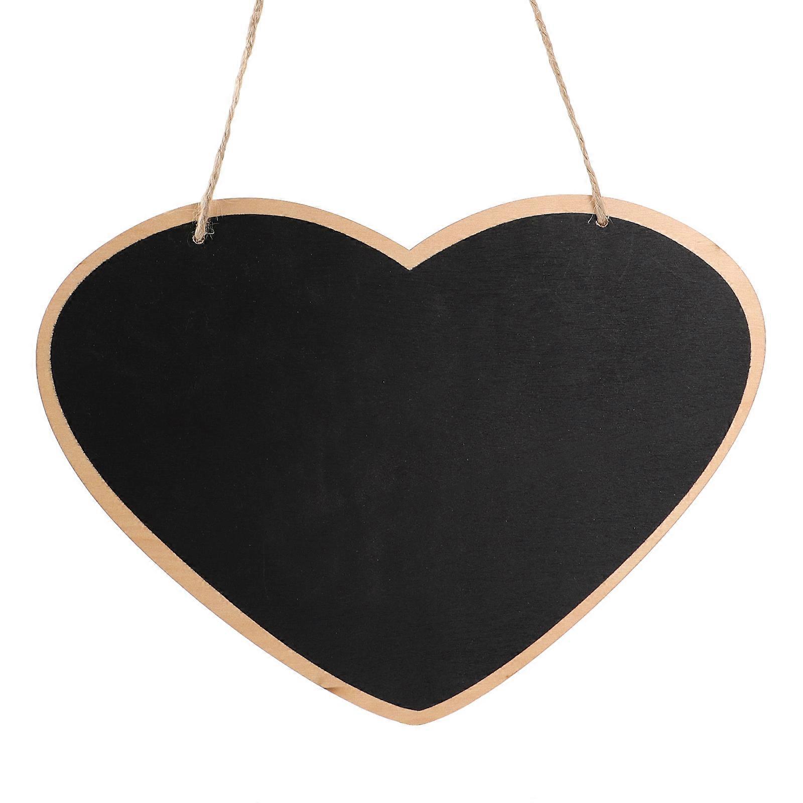 Double Side Wooden Hanging Blackboard for Creative Writing 2Pcs