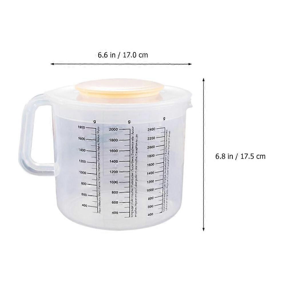 2.5l Graduated Measuring Cup Baking Cup Handle Plastic Measuring Jug Cooking Baking Measuring Cups Baking Tools