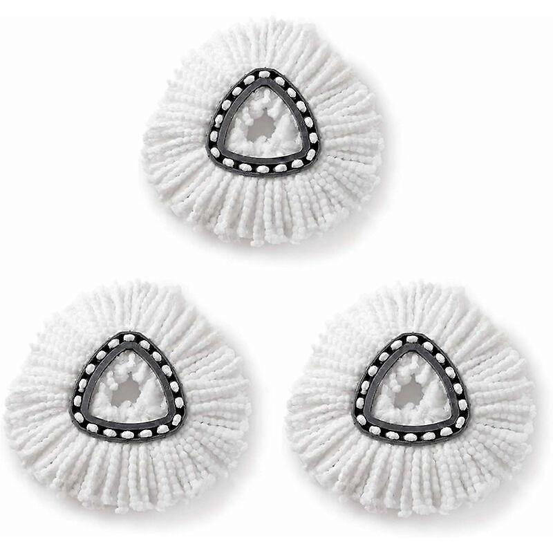 Mop Heads [3 Pieces], Microfiber Mop Replacement Heads Compatible with Vileda
