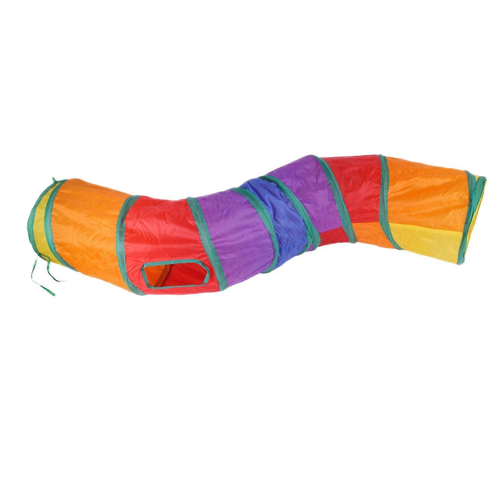 Cat Tunnel Folding Tube for Small Pets Indoor and Outdoor Use Portable Multipurpose Pet Tube