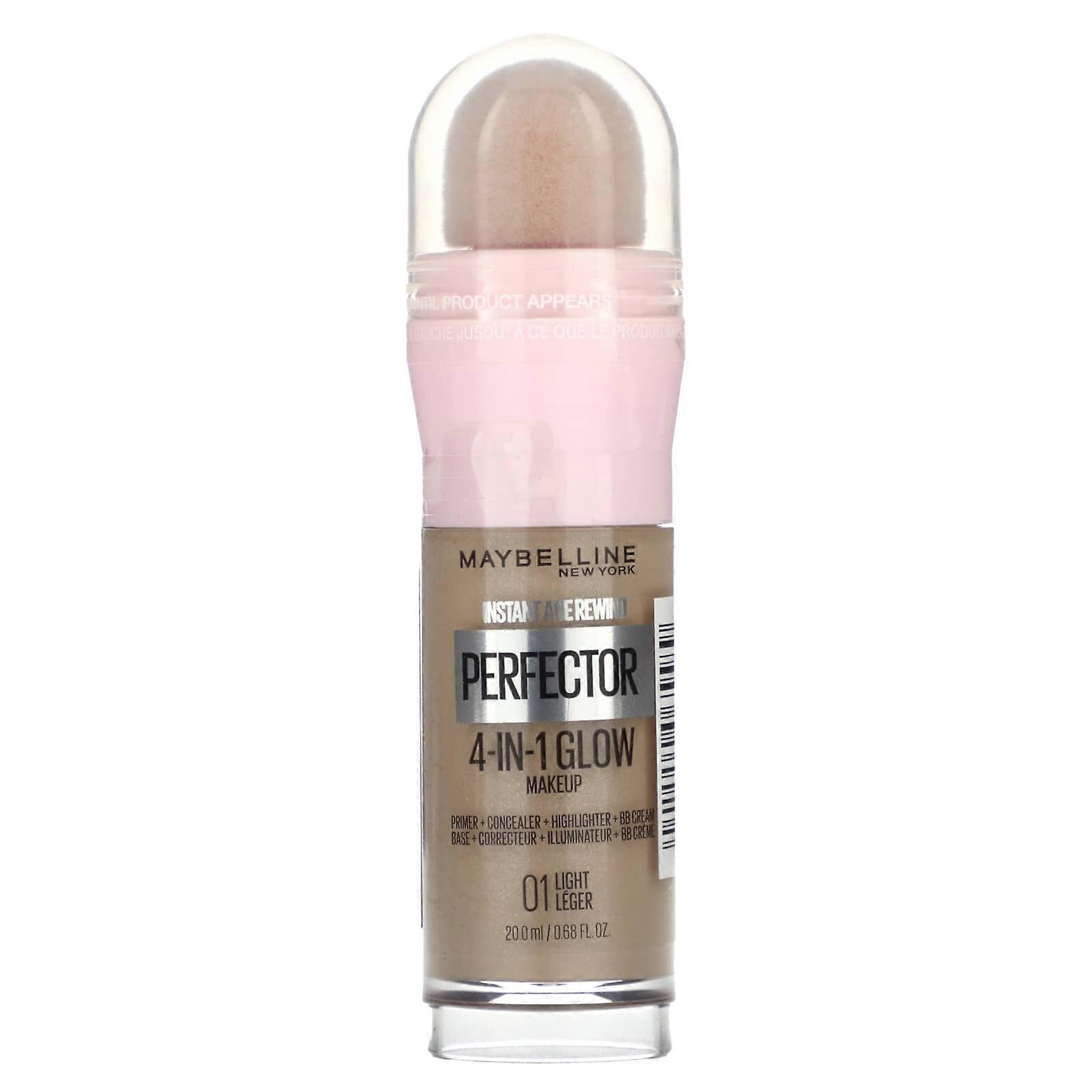 Instant Age Rewind, Perfector 4-in-1 Glow Makeup, 01 Light, 0.68 fl oz (20 ml)