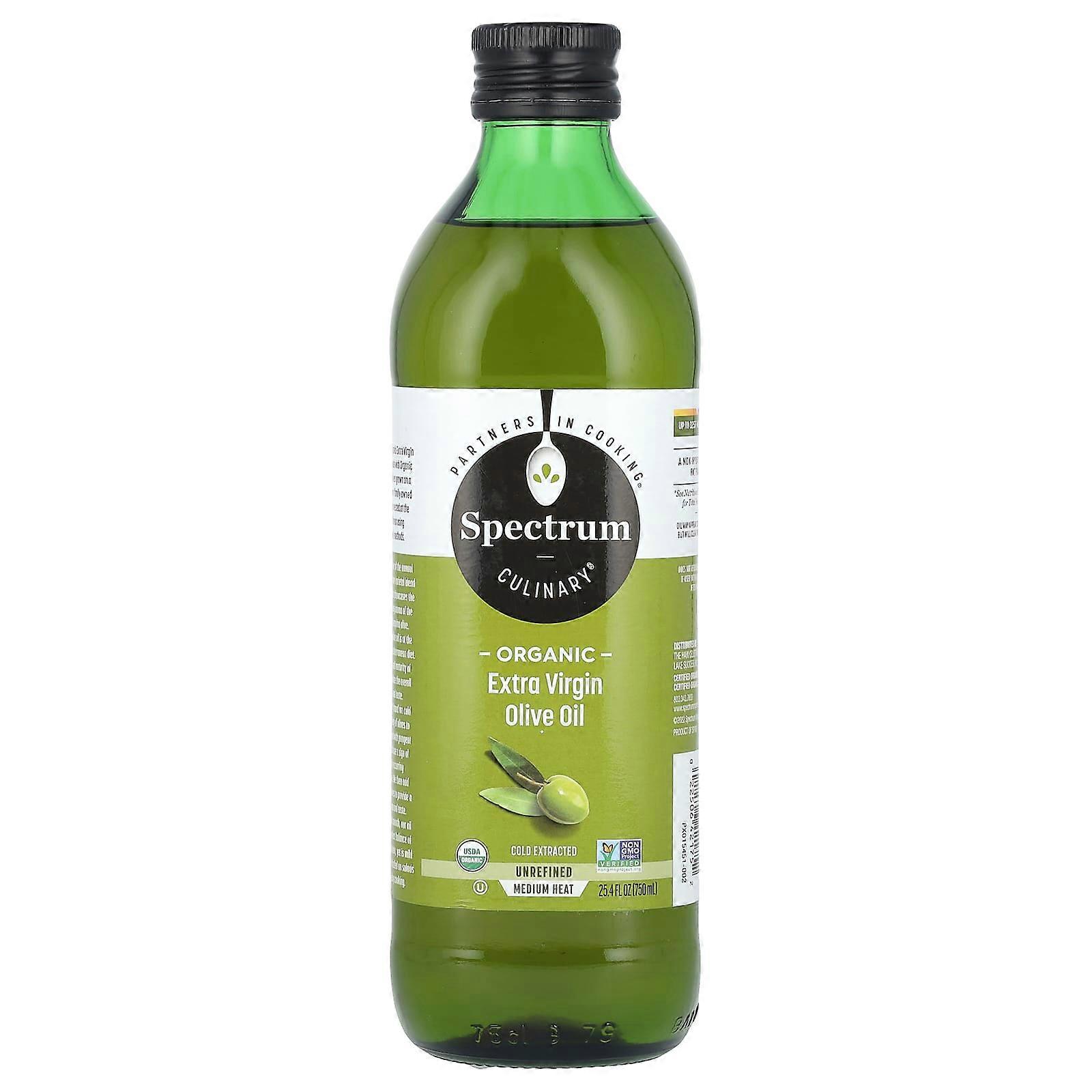 Organic Extra Virgin Olive Oil, Cold Extracted, 25.4 fl oz (750 ml)