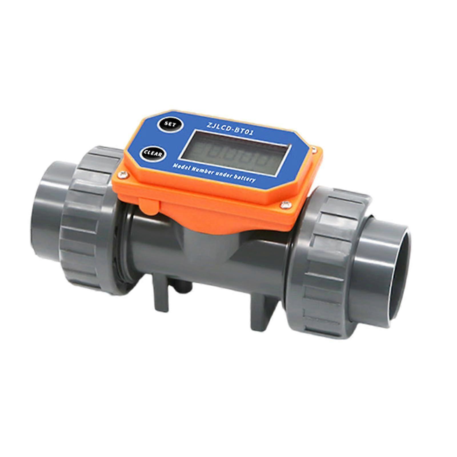 Digital Flowmeter Dn25 for Irrigation and Liquid Measurement in Agriculture and Aquaculture, Compatible with Various Liquid Concentrations