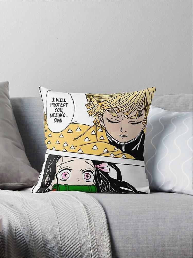 AIVO Eu te protegerei, Demon Slayer Capas de almofada Capa de almofada Capa de sofá Polegadas Dois lados