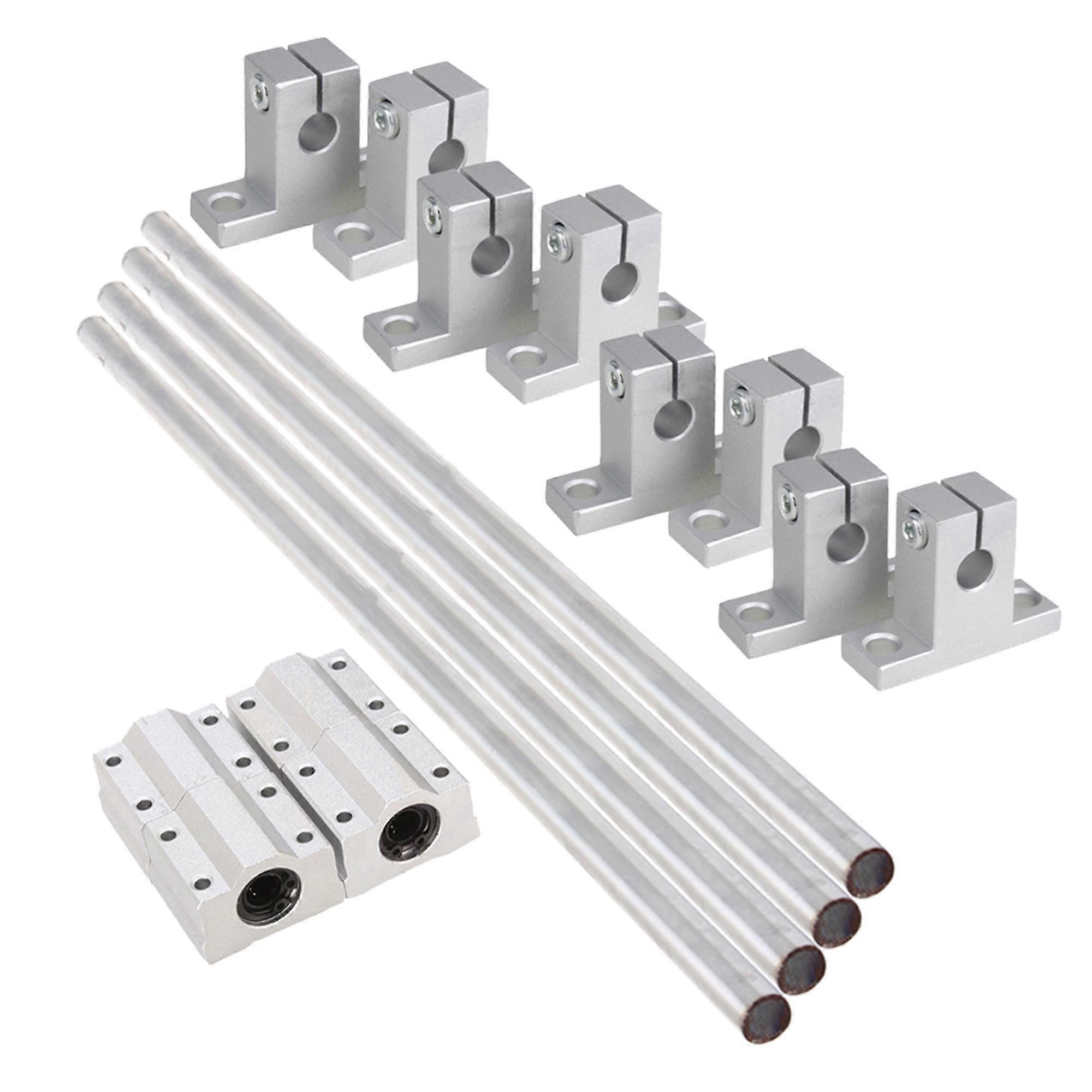 26-27 4 PCS Linear Optical Axis Slider Part Set w/ Rail Support for 3D Printer