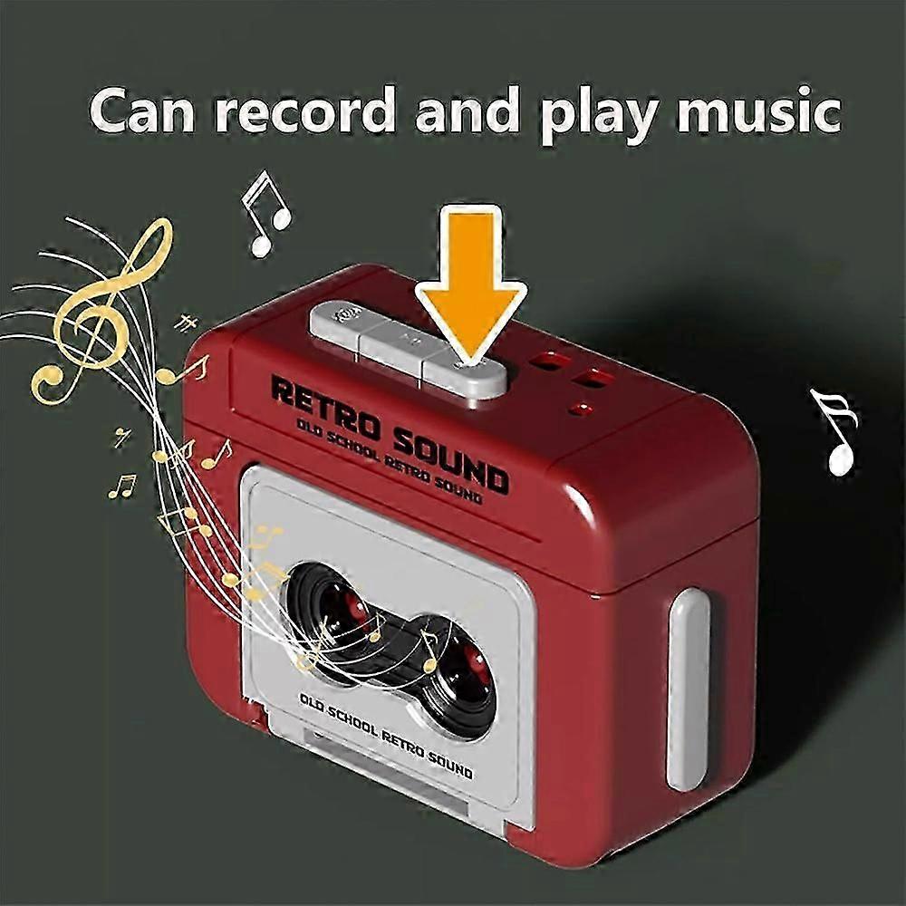 Creative Mini Tape Recorder Keychain, Vintage Recorder Tape Keychain New