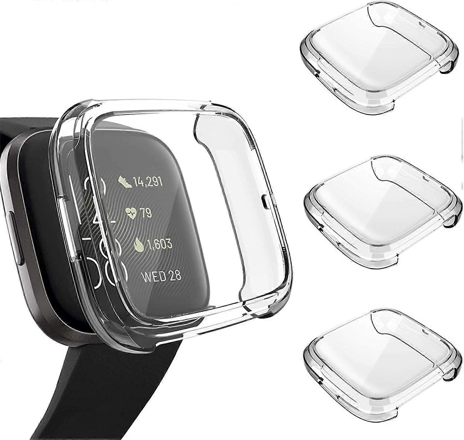 Pack Screen Protector Compatible Fitbit Versa 2 , Slim Soft, Clear