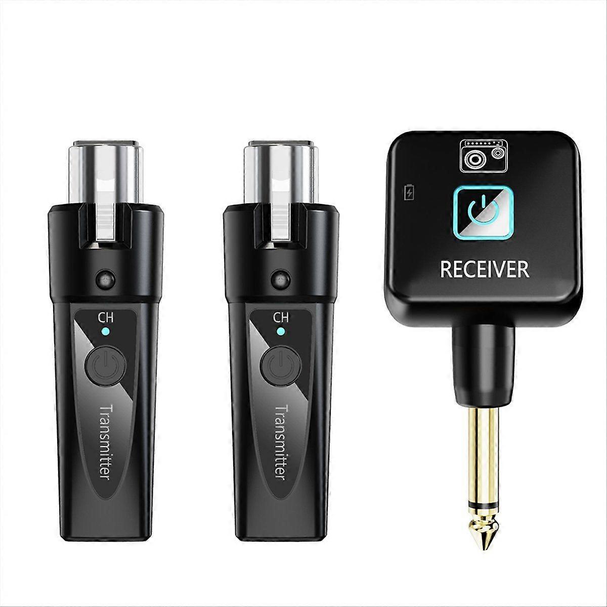 Transmitter and Receiver Rechargeable Signal Adapter Wireless Mic Adapter for Audio Mixer Electric