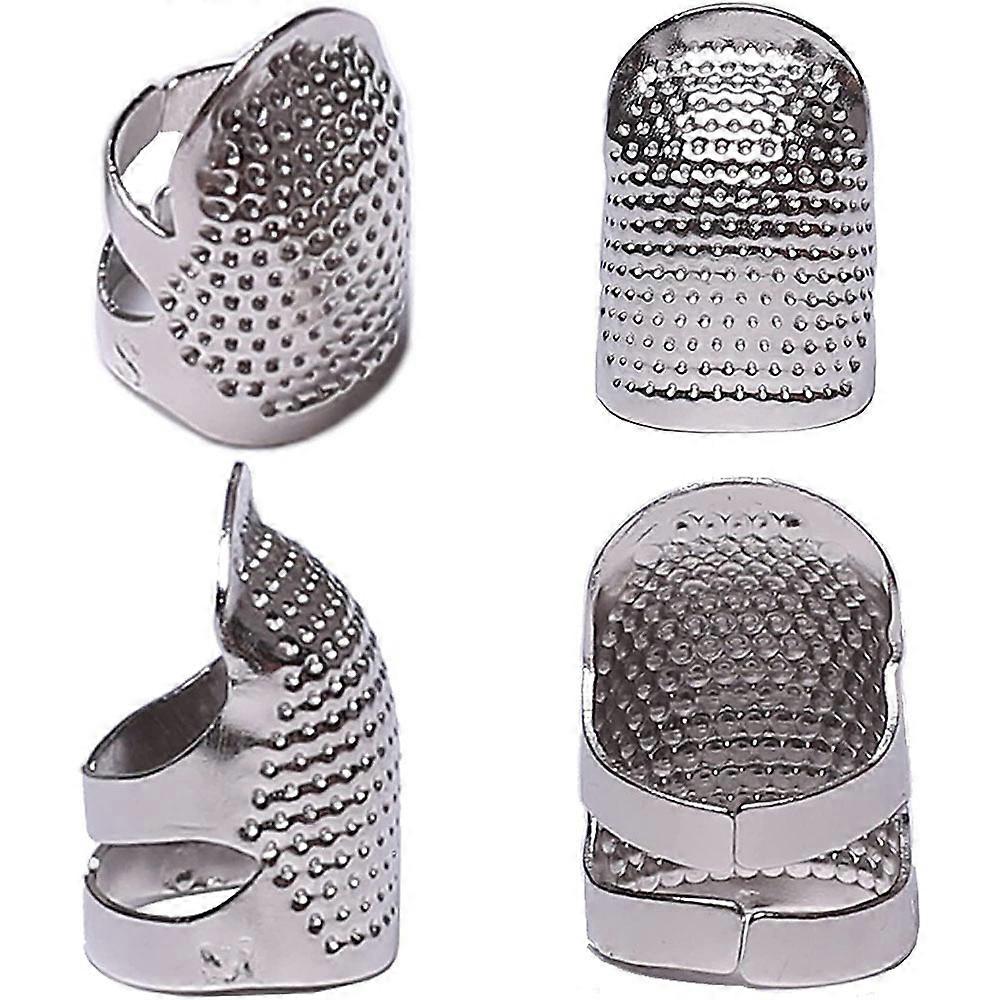 4 Pack Sewing Thimbles, Metal Sewing Thimble Finger Protector, Accessories DIY Sewing Tools