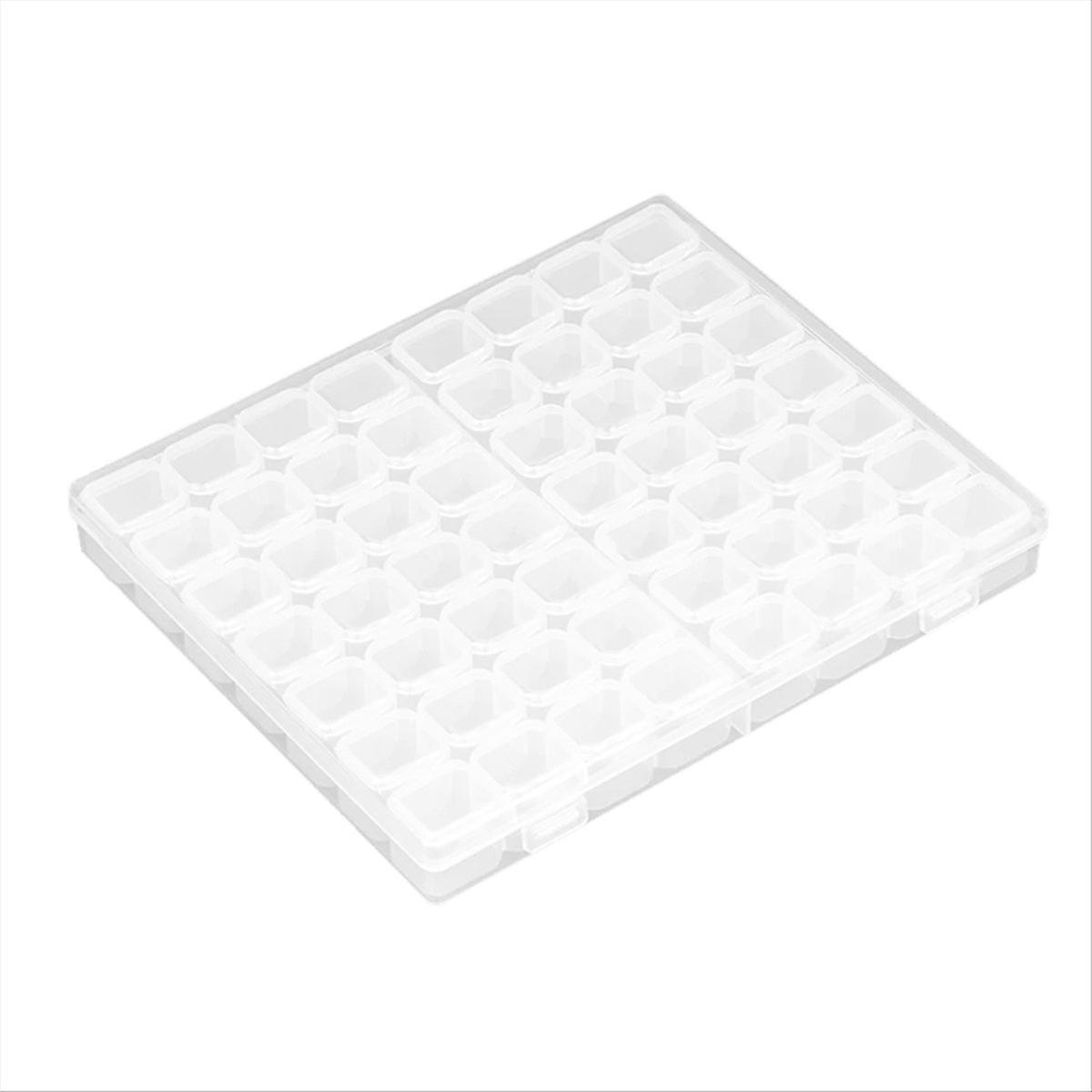 Nail Jewelry Plastic Transparent Storage Box.