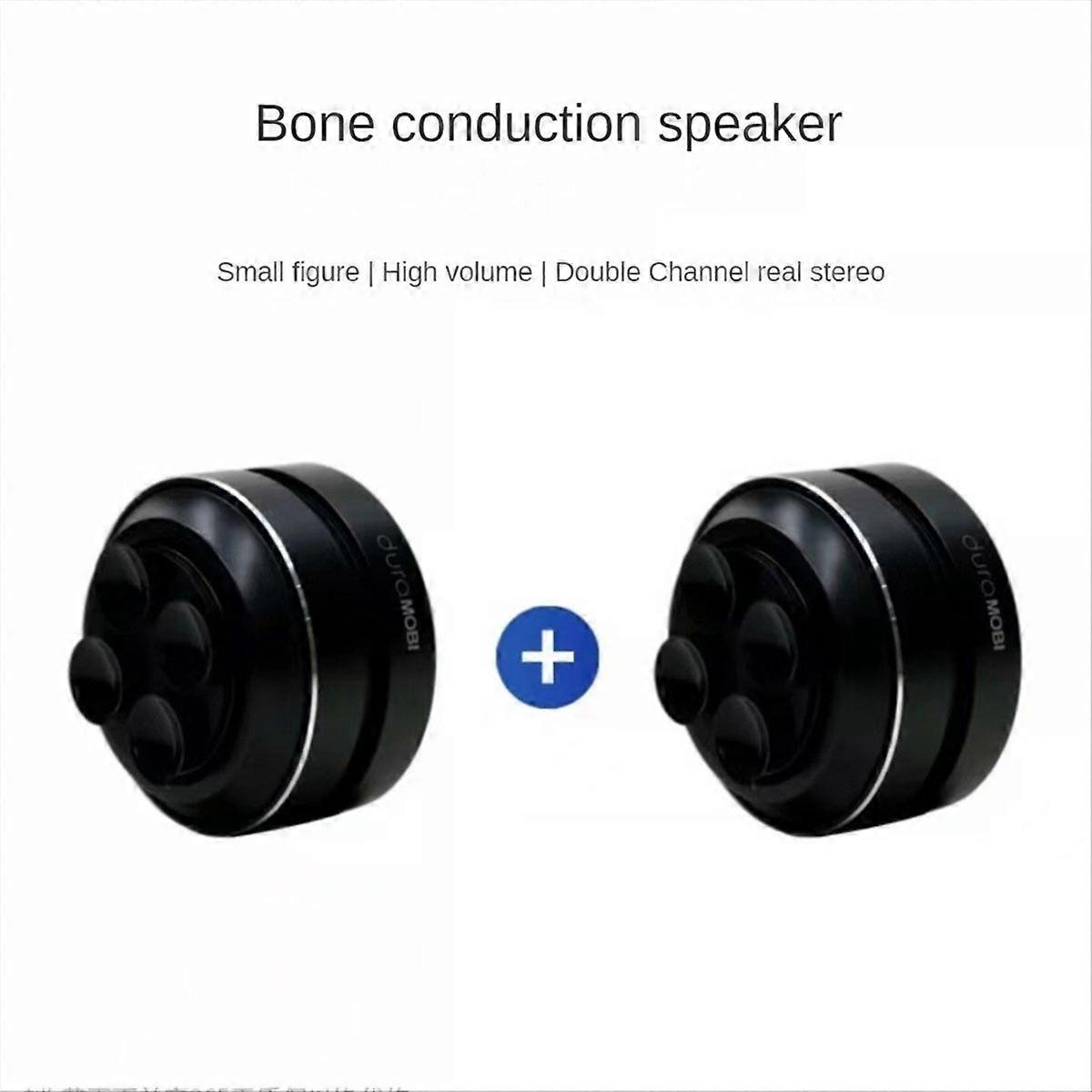  2Pcs Bluetooth 5.0 Speaker Bone Conduction Speakers Silver