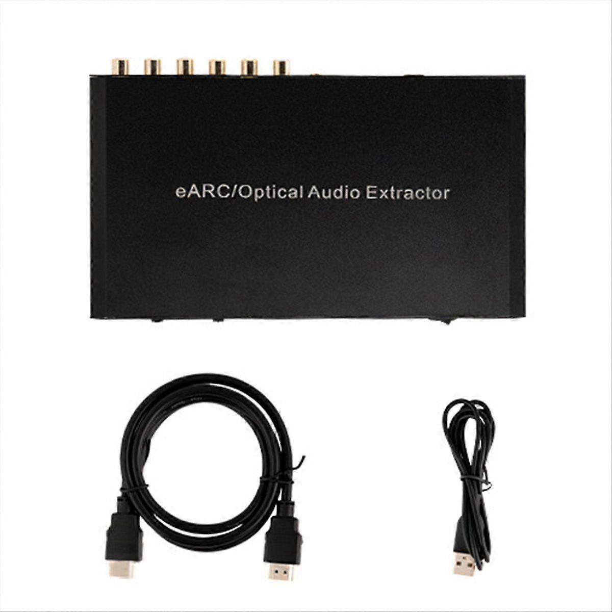 TV Optical Fiber EARC5.1 Audio Decoder Supports -Compatible Output 7.1 Channels to Connect to Power