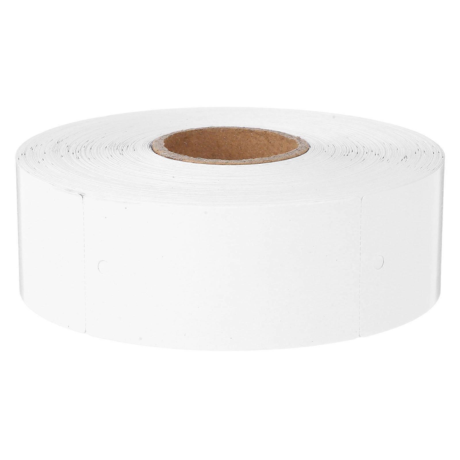 1ロールの衣類アパレルタグ空白のハングタグDIY工芸品衣料品小売業者40x80mm(白)