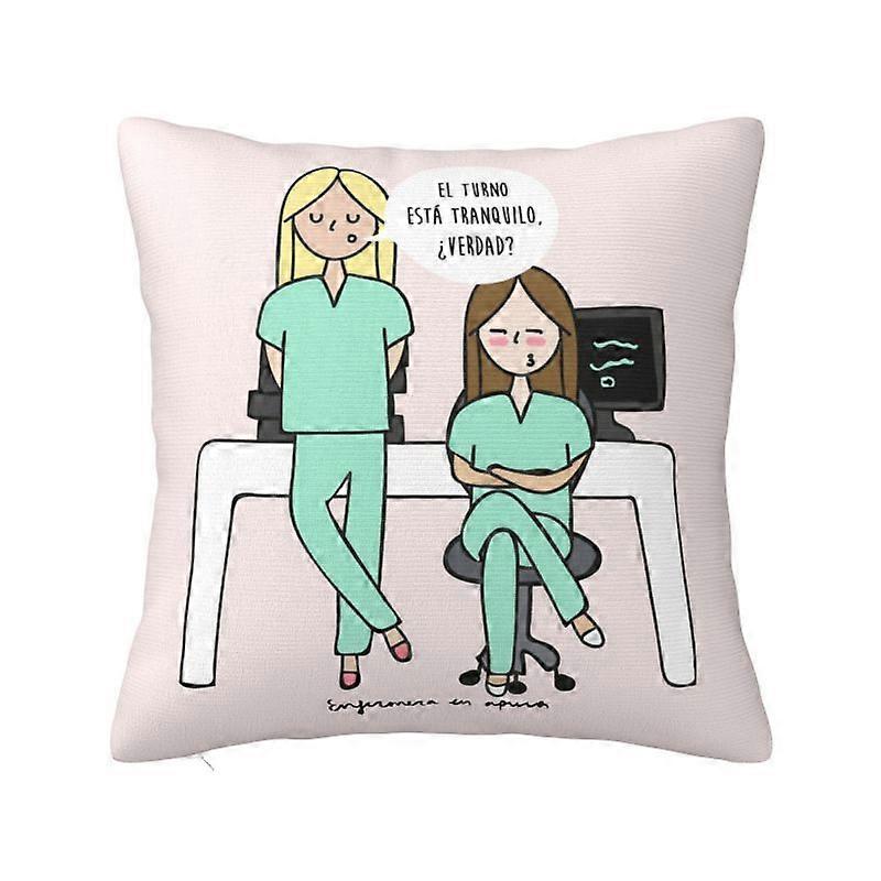c507 Enfermera En Apuros Doctor Nurse Medical スロー枕カバー家の装飾クッションカバーソファスクエアポリエステル枕カバーkjs507
