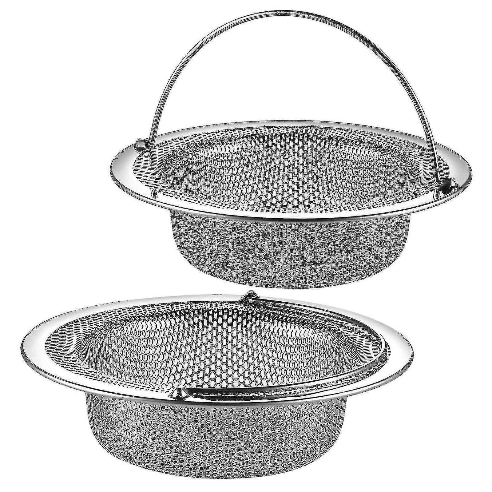 2pcs Kitchen Sink Strainer,sink Drain Strainer Stainless Steel Rust Resistant 11cm ft