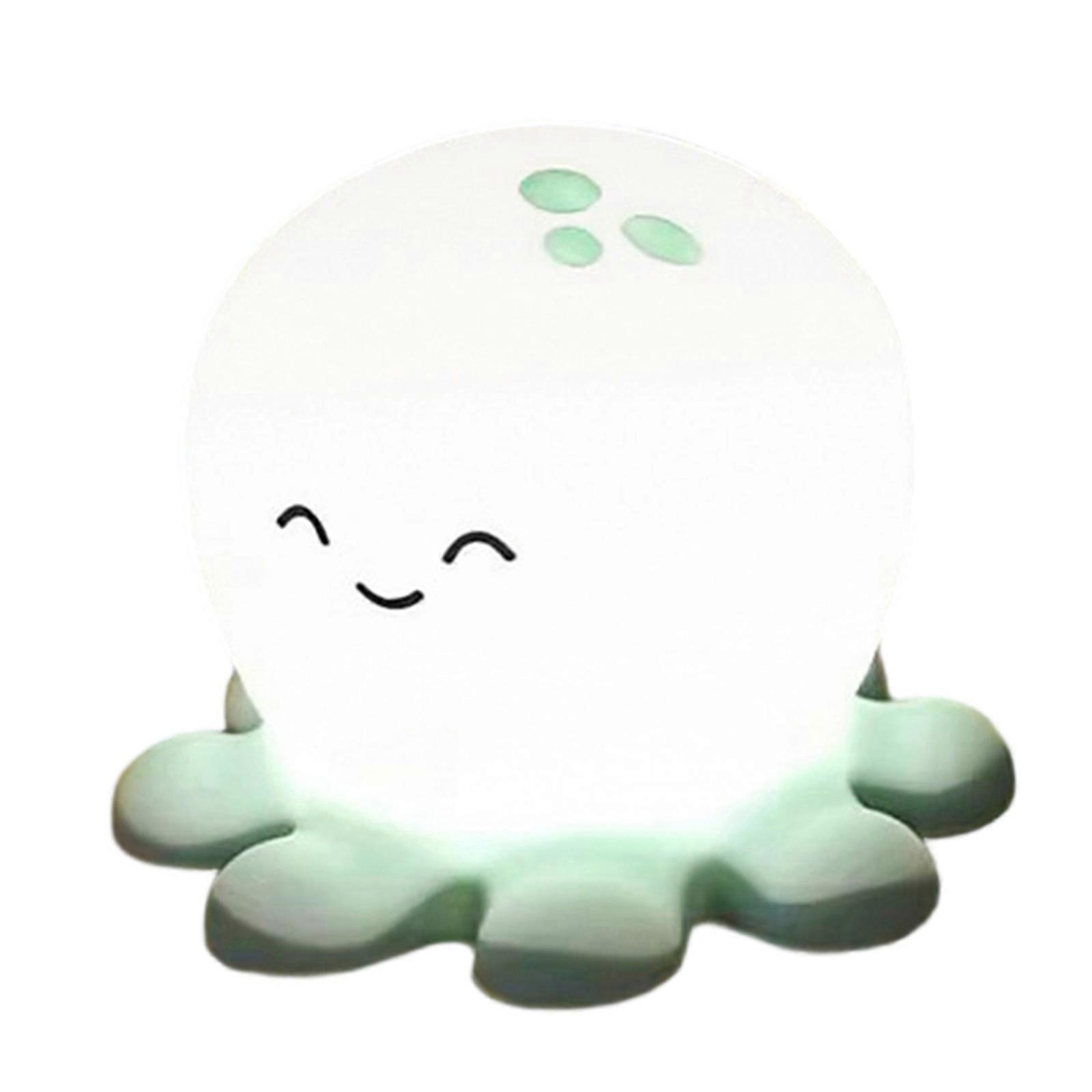 Portable Octopuses Shape Night Light with Warm Light Dimmable Bedside Lamp Silicone Texture Suitable for Nursery Home Use Multicolor