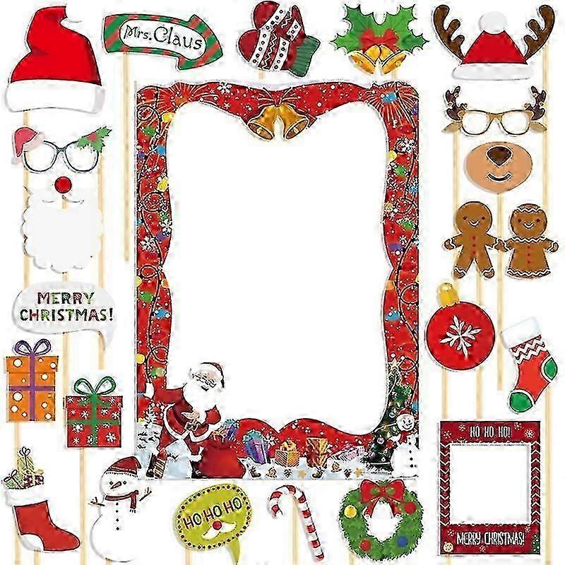 Christmas Party Decoration Photo Frame Props Kit 21pcs /Set
