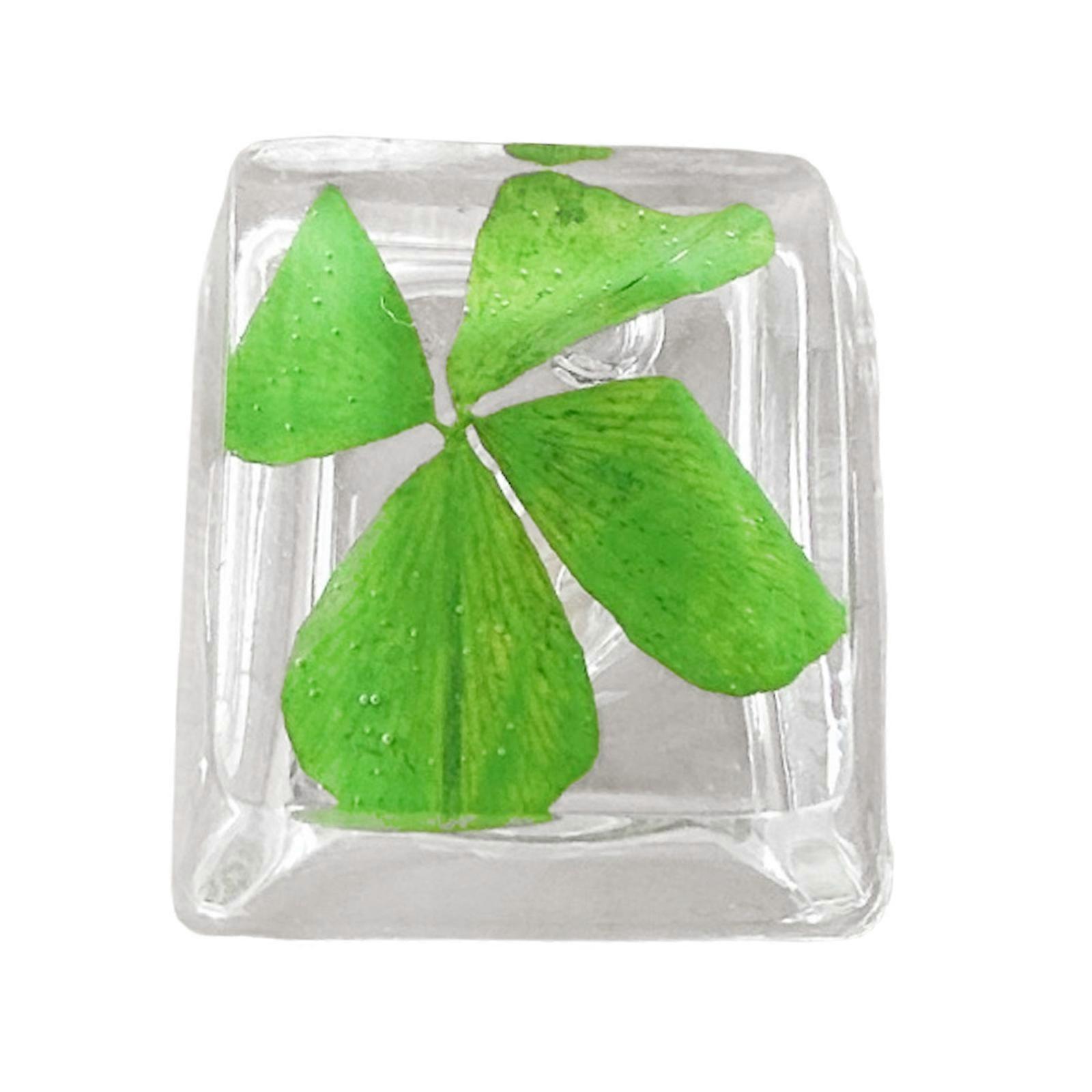 Circuit Keyboards Keycaps Cute Keycaps Clovers Keycap Mechanical Keyboards Transparency Clovers Resin Keycap Replacement Multicolor