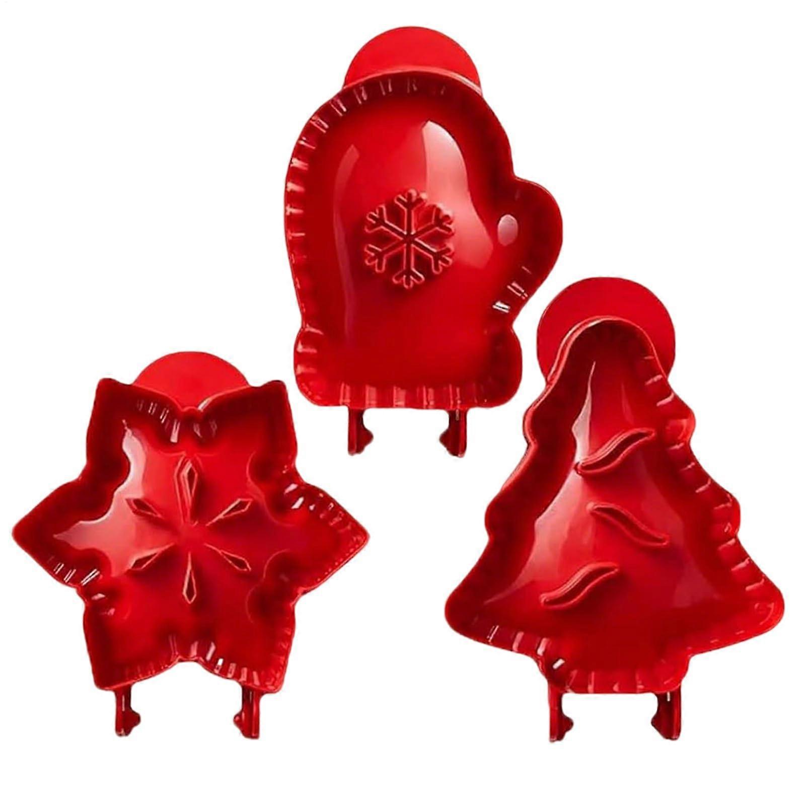 Hand Pie Molds 3Piece Reusable Cutter With Lids Hand Pie Press Cutter For Fall Christmas Thanksgiving Party