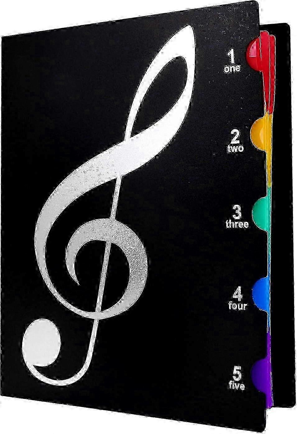 A4 Document Folder Multi-Purpose Sheet Music Organizer with 20-Page Capacity