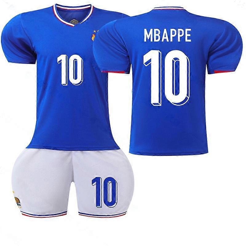 Maillot de football domicile France n° 10 pour adultes et enfants