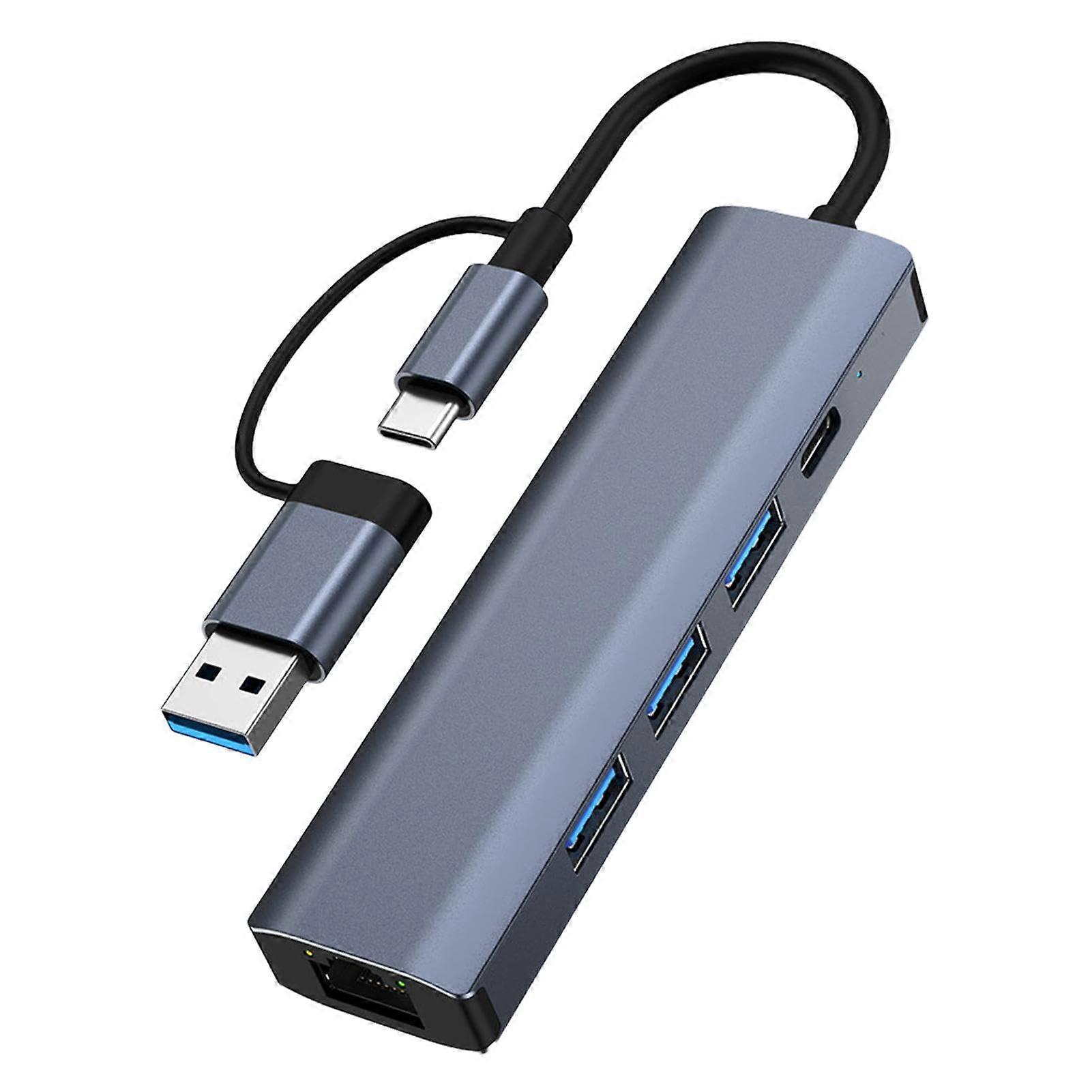 USB Ethernet Adapter 3.0 Laptop USB C Port RJ45 Gigabit Network Adapter Portable Multifunctional