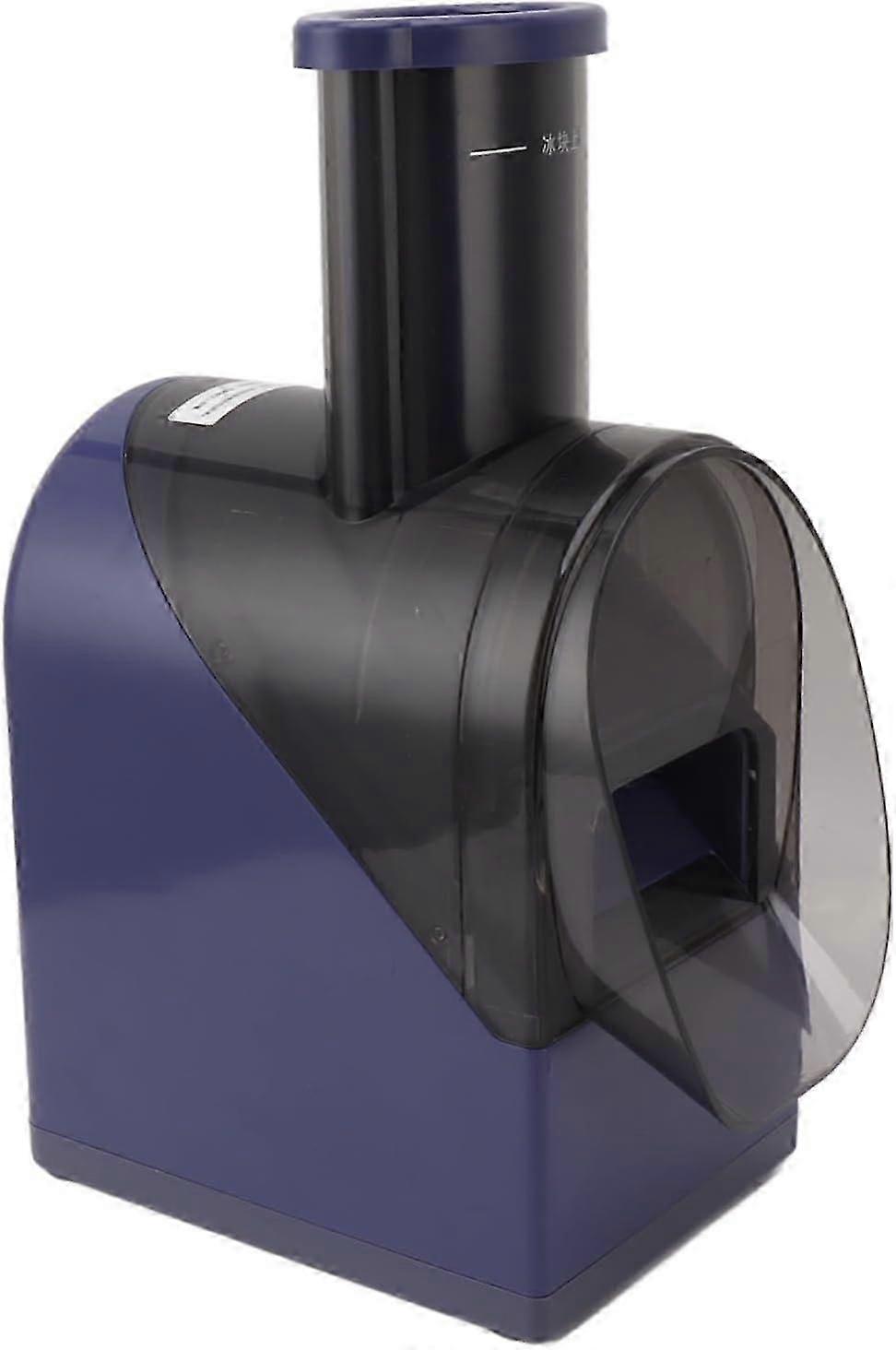 Electric Ice Crusher with USB Charging, Low Noise Snow Cone Maker for Home, Milk Tea Shop, Ice Shop (Blue)