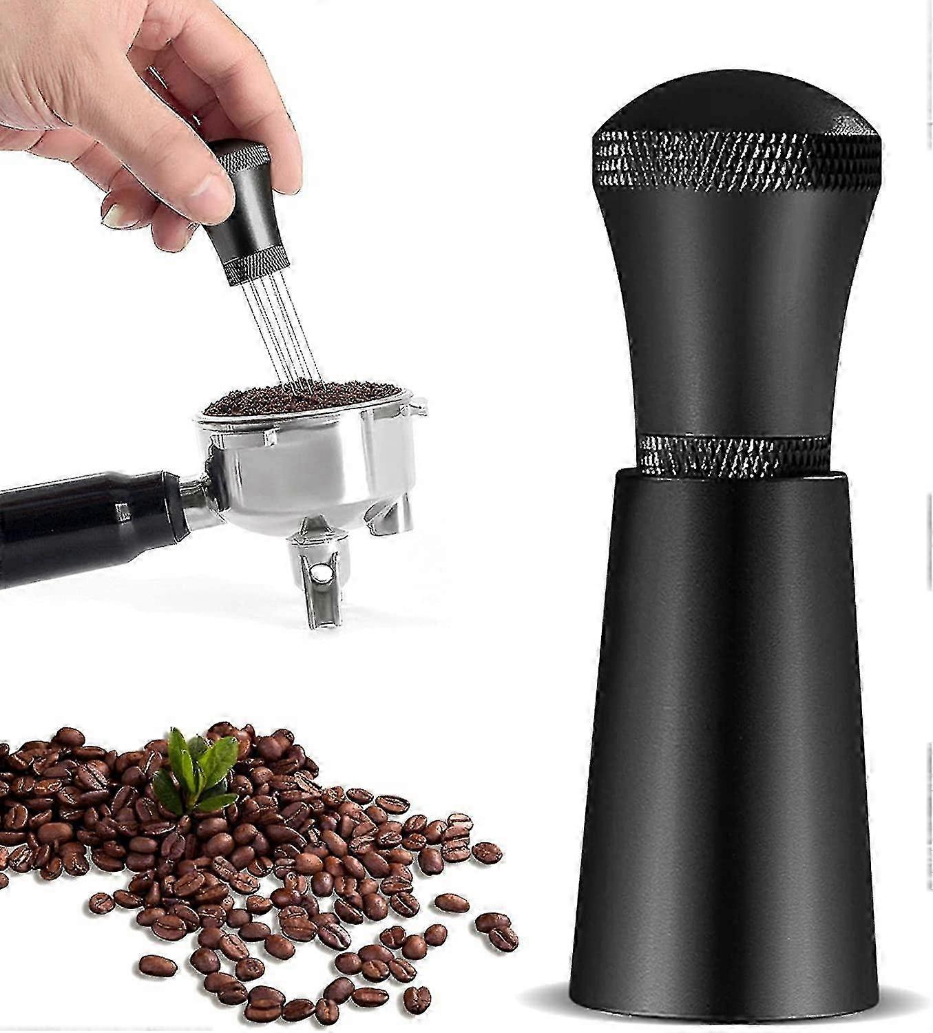 WDT-verktyg, WDT-verktyg Espressodistributionsverktyg, 7 nålar 0,3 mm espressokaffeomrörare legering kaffeomrörare